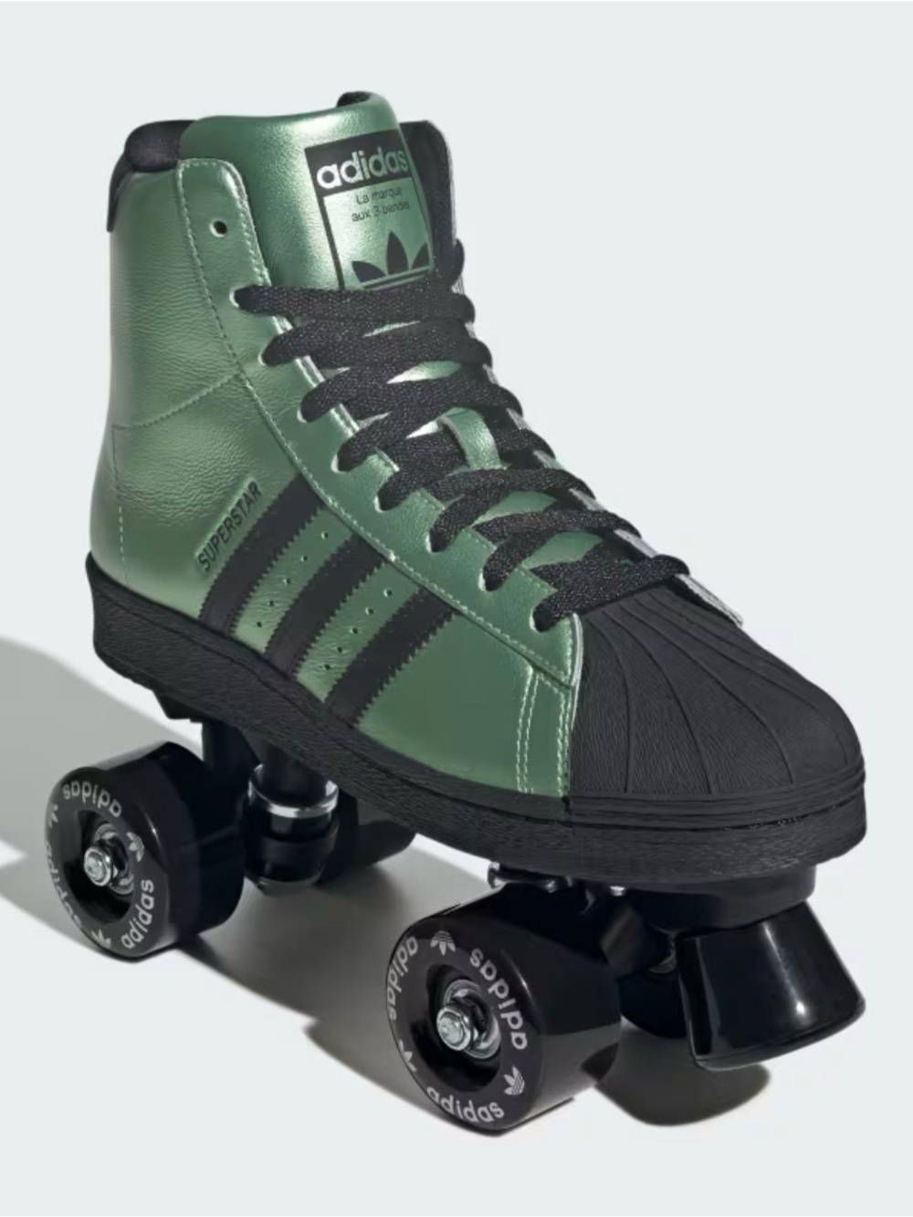 NWOT Adidas Superstar 82 Roller Skate Semi Green Spark JS4042 Women’s Size 9.5